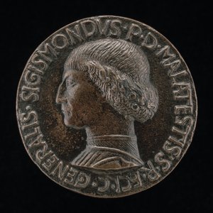 Sigismondo Pandolfo Malatesta, 1417-1468, Herr von Rimini und Fano [Vorderseite] von Matteo di Andrea de Pasti