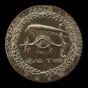 Geflügeltes menschliches Auge (Rückseite), 1446-1450 von Matteo di Andrea de Pasti