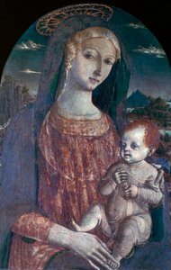 Madonna mit Kind, ca. 1450-1495 von Matteo di Giovanni
