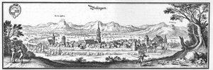 Balingen - Auszug aus Topographia Sueviae (Schwaben) von Matthaus Merian