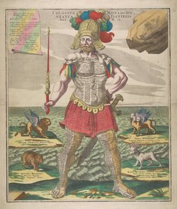Koloss Monarchic. Statua Danielis, 1730 von Matthaeus Seutter