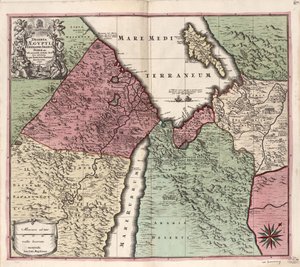 Deserta Aegypti, Thebaidis, Arabiae, Syriae etc. mit genauen Angaben zu den von heiligen Vätern bewohnten Orten von Matthaeus Seutter