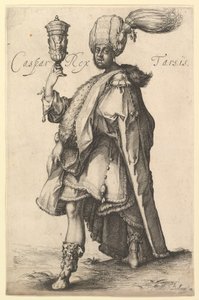 Caspar, nach der Drei-Magi-Serie von Jacques Bellange, ca. 1615 von Matthaus Merian