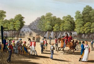 Lager des britischen Heeres im Bois de Boulogne, Paris von Matthew Dubourg