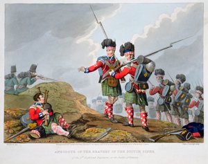 Hochlandtruppen in der Schlacht von Vimeiro, Halbinselkrieg, 1808-1816 von Matthew Dubourg