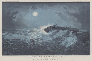 Die Verlassenen! oder Tory-Seemannschaft (Farblithografie) von Matthew