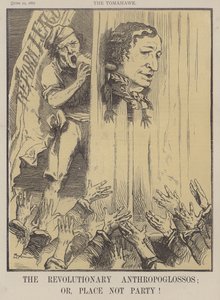 Der revolutionäre Anthropoglossos; oder Platz, nicht Partei! (Farblithografie) von Matthew