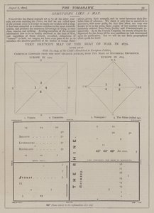 Sehr skizzenhafte Karte des Krieges von 1870