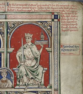 Richard I. Löwenherz aus der Historia Anglorum, Chronica majora