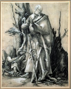 Ein Heiliger im Wald (Studie) von Matthias (c.1480 1528) Grunewald