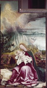 Allegorie der Geburt Christi. Issenheimer Altar (oder Isenheimer) von Matthias (c.1480 1528) Grunewald