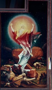 Isenheimer Altar: „Auferstehung“ (rechte Tafel) von Mathis Neithardt Gothardt genannt Matthias Grünewald (1480-1528) 1512-1516 Colmar, Musée Unterlinden