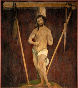 Der leidende Erlöser, Mittelteil des Altars in der evangelischen Kirche von Lindenhardt