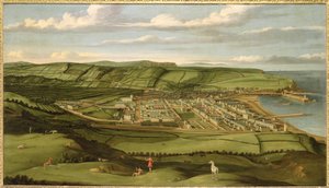 Whitehaven, Cumbria, zeigt Flatt Hall, ca. 1730-35