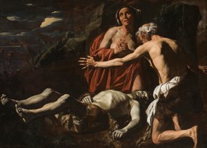 Adam und Eva trauern um den Tod Abels, 1632-1635