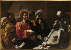 Auferstehung des Lazarus von Mattia (1613 99) Preti