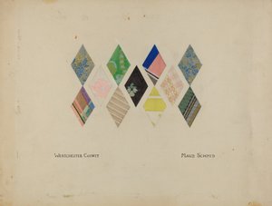Gedruckte Quiltmuster von Maud Schmid