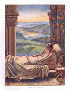 Die Lüfte des Himmels, Illustration aus Lady Anns Märchen, 1914 von Maud Tindal Atkinson