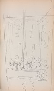 Italienisches Skizzenbuch: Boot mit Figuren Seite 172, 1898-1899