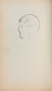 Italienisches Skizzenbuch: Kopf eines Mannes im Profil Seite 150, 1898-1899