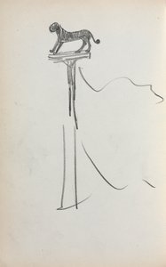 Italienisches Skizzenbuch: San Marco Löwe Seite 39, 1898-1899 von Maurice Brazil Prendergast