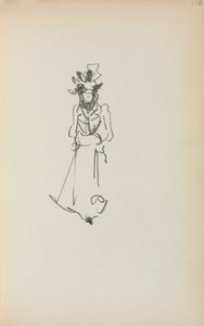 Italienisches Skizzenbuch: Stehende Frau Seite 118 von Maurice Brazil Prendergast