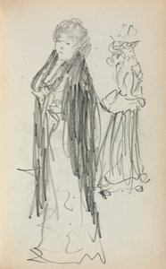 Italienisches Skizzenbuch: Zwei stehende Frauen Seite 129, 1898-1899