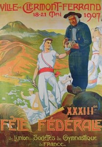 Fete Federale Poster, Mai 1907