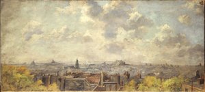 Panoramablick auf Paris, aufgenommen von der Rue Victor-Massé, 1886 von Maurice Dainville