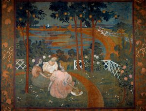 Der Tag der Ritterlichkeit. Entwurf für einen Wandteppich von Maurice Denis (1870-1943) 1898 von Maurice Denis