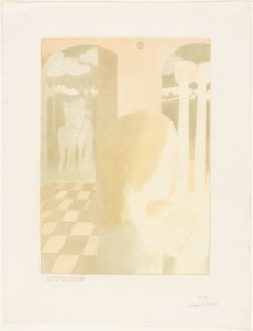 Der Ritter starb nicht im Kreuzzug, Platte fünf aus Liebe von Maurice Denis