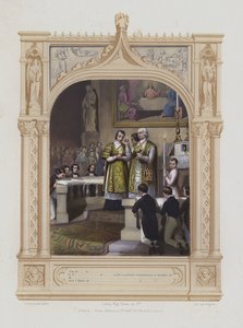 Erstkommunion (Aquatinta) von Maurice Leloir