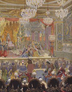 Erstaufführung von Racines Esther durch Les Demoiselles de Saint-Cyr