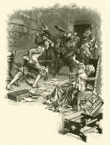 Illustration für Die drei Musketiere (Gravur) von Maurice Leloir
