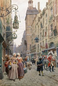 Die belebte Straße von Maurice Leloir