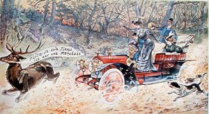 Verdammt! Ich bin erledigt, sie haben einen Mercedes von Maurice Louis Henri Neumont
