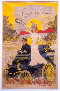 Plakat zur Werbung für Autokarosserien, 1899 von Maurice Neumont
