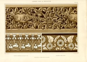 Ornamentale Friese mit Tiermotiven von Maurice Pillard Verneuil