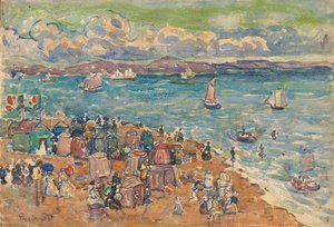 Strandszene, St. Malo von Maurice Prendergast