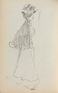 Italienisches Skizzenbuch: Stehende Frau im Profil (Seite 130)