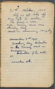 Skizzenbuch, Seite 005: Notizen