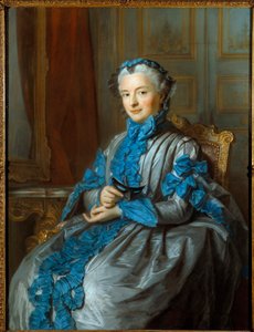 Porträt der Dame von Rieux von Maurice Quentin de La Tour