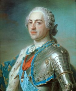 Porträt von König Ludwig XV. von Frankreich 1710-1774 von Maurice Quentin de La Tour