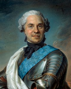 Der Marschall von Sachsen: Porträt von Hermann Maurice, Graf von Sachsen (1696-1750) von Maurice Quentin de La Tour