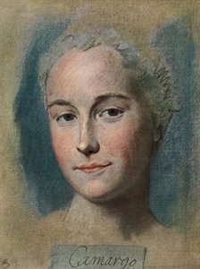 Marie Anne de Cupis de Camargo, von La Tour, veröffentlicht 1920 von Maurice Quentin de la (after) Tour