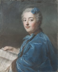 Marie Sophie de Courcillon, Herzogin von Picquigny, Prinzessin von Rohan von Maurice Quentin de La Tour