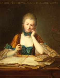 Porträt von Gabrielle Emilie Le Tonnelier de Breteuil, Marquise de Chatelet
