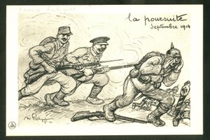 Postkarte, Satirique en N & B