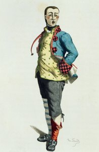 Stenterello im Jahr 1858 von Maurice Sand
