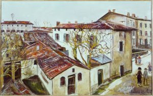 Das Pfarrhaus des heiligen Pfarrers von Ars von Maurice Utrillo
